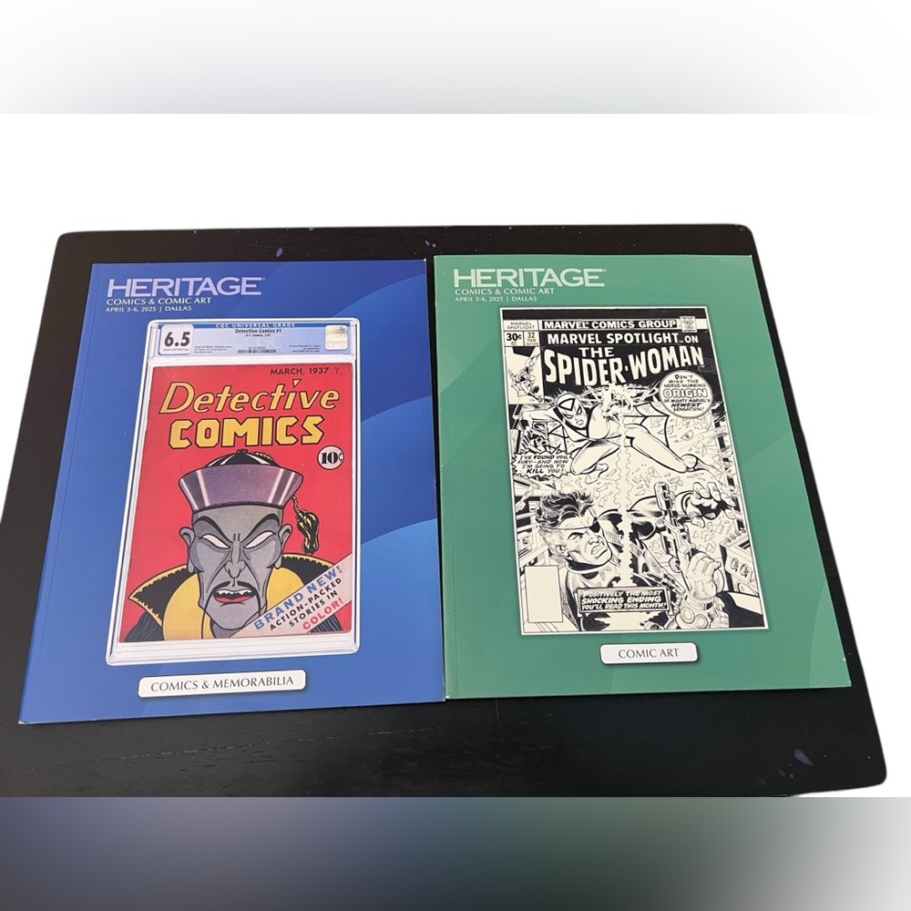HERITAGE COMICS & COMIC ART AUCTION CATALOGS DALLAS APRIL 3rd - 6th 2025 TWO